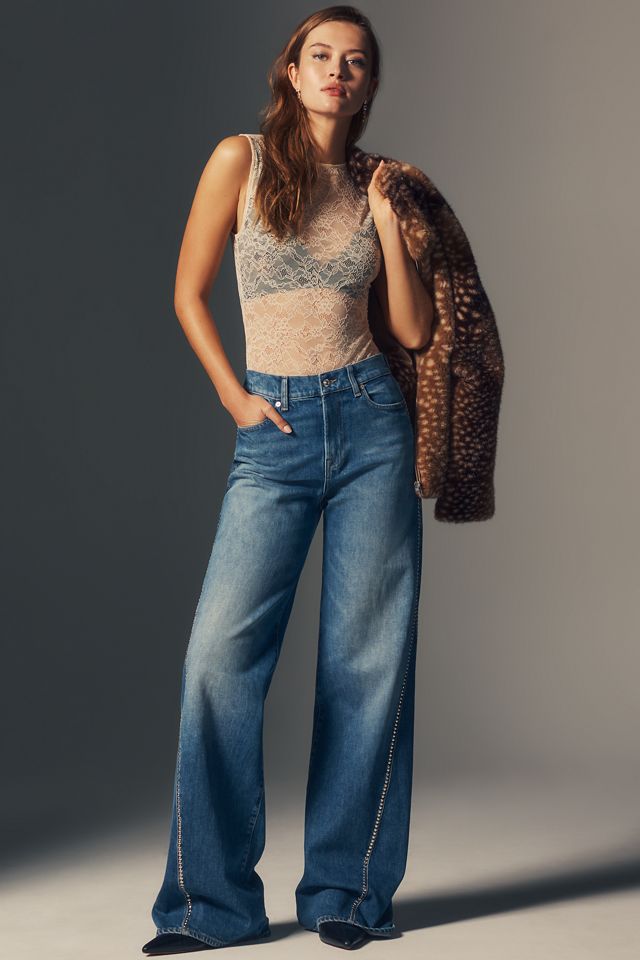 Elodie Artis Sheer Lace Sleeveless Bodysuit #3
