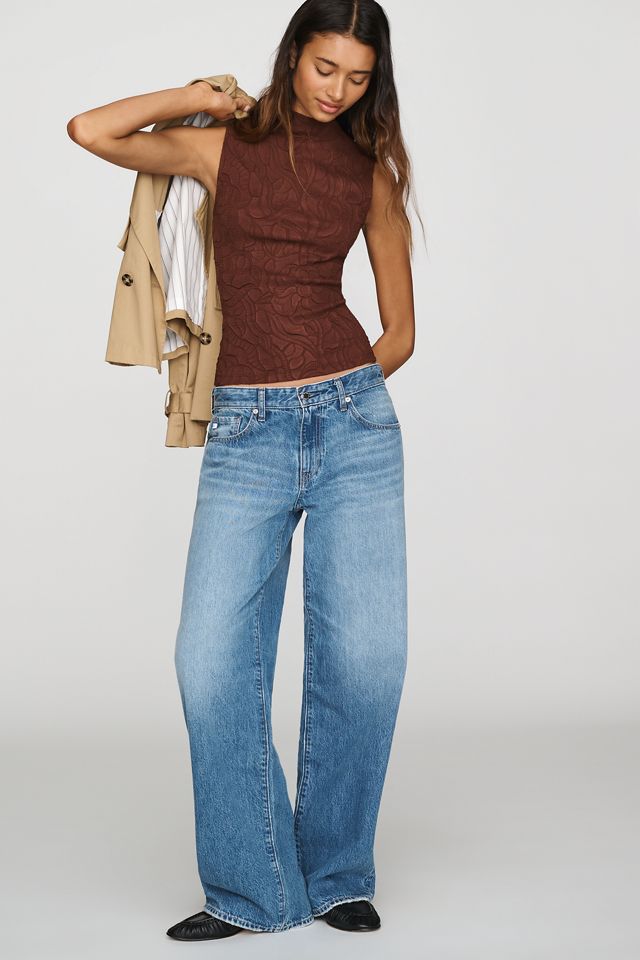 Scotch & Soda Embossed Pleated Mock-Neck Tank #2