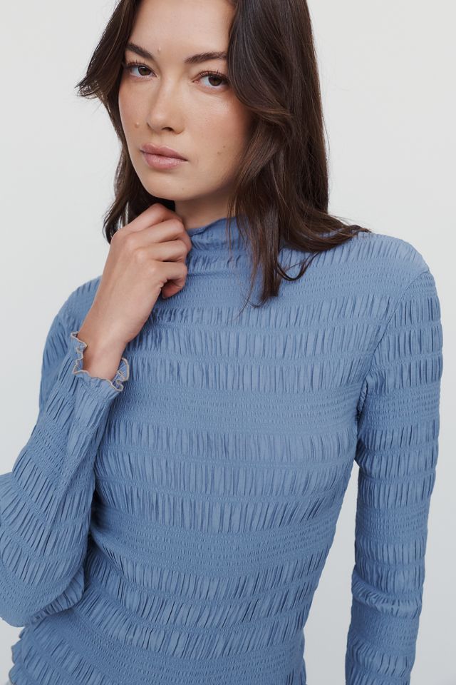 Scotch & Soda Smocked Long Sleeve Top #2