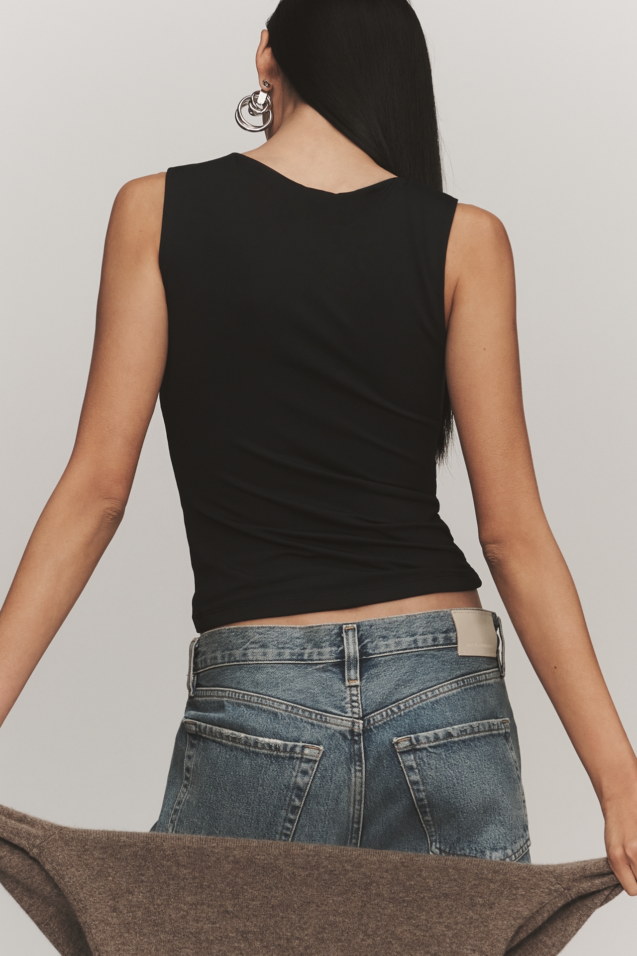 Maeve Button-Front Tank Top