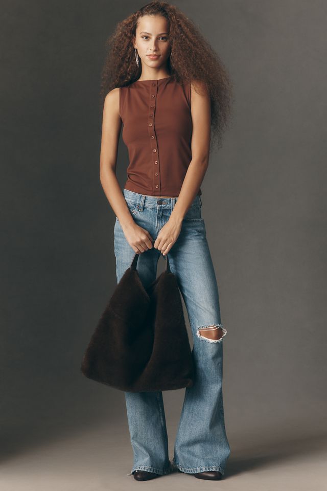 Maeve Button-Front Tank Top #3
