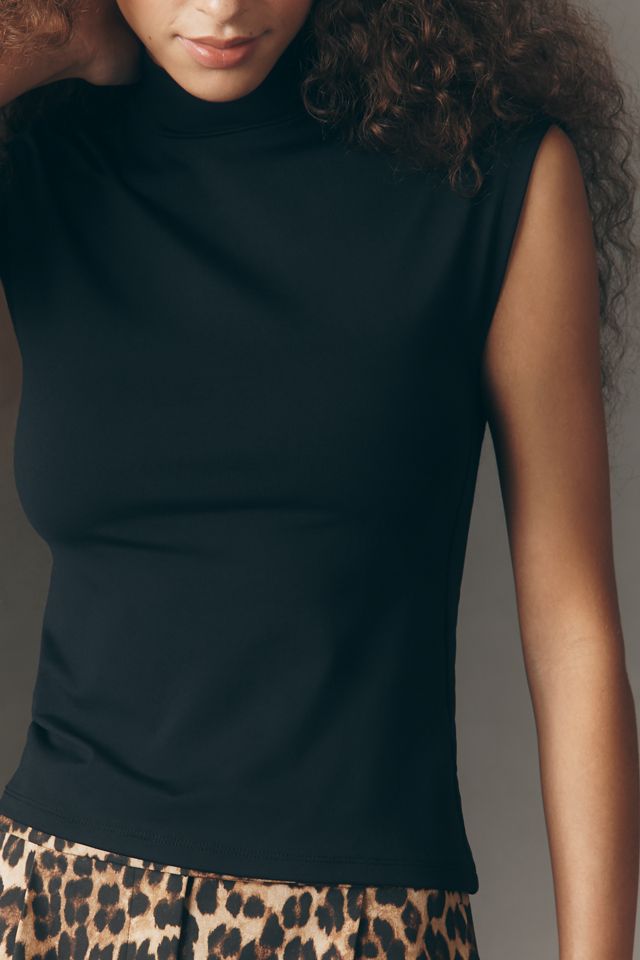 Maeve Mock-Neck Sleeveless Top #1