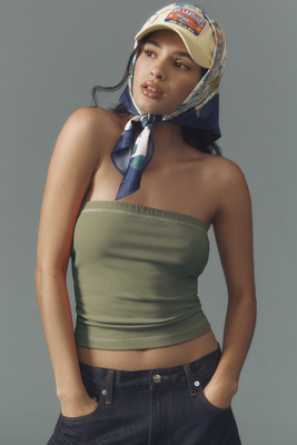 Pilcro The Sunny Strapless Tube Top By  In Green