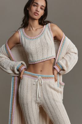 L*space Ivy Duster Cardigan Sweater In White