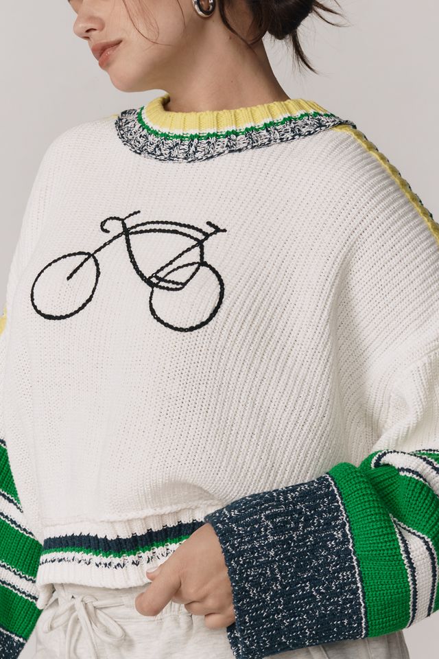 Daily Practice Le Tour Crop Crew-Neck Sweater #6