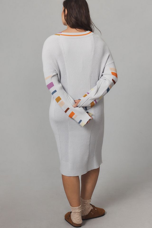 Daily Practice by Anthropologie Stripe-Sleeve Sweater Dress #6