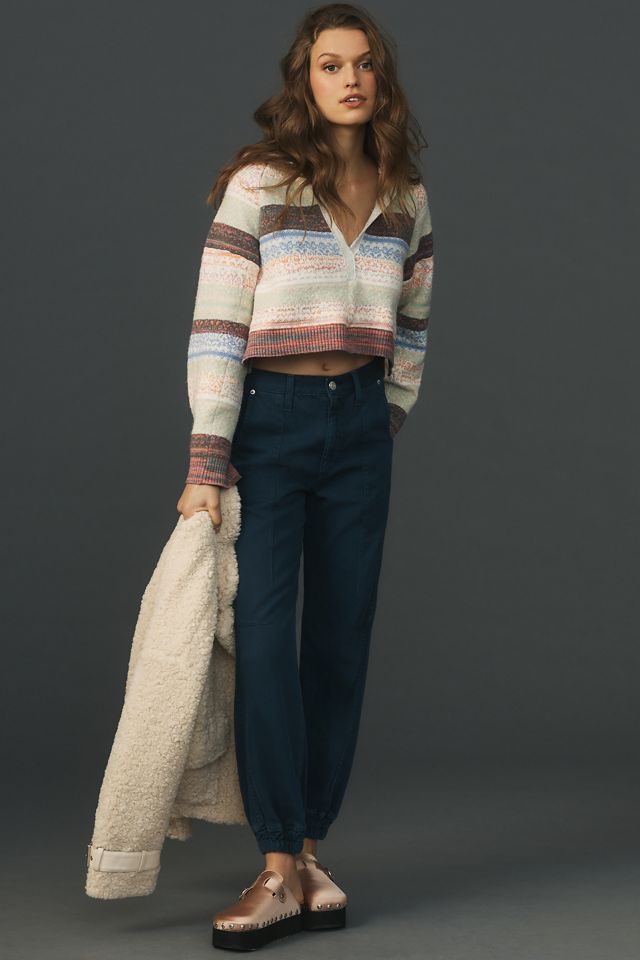 Daily Practice by Anthropologie Cropped Knitted Hoodie #1