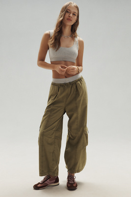 Pantalon Large Raccourci Biennial de Pratique Quotidienne par en Green taille: 2XS chez Anthropologie - Daily Practice - Modalova