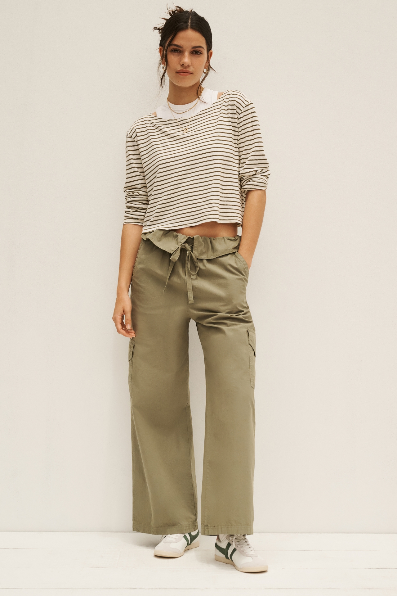 Stateside Boat-Neck Linen Top