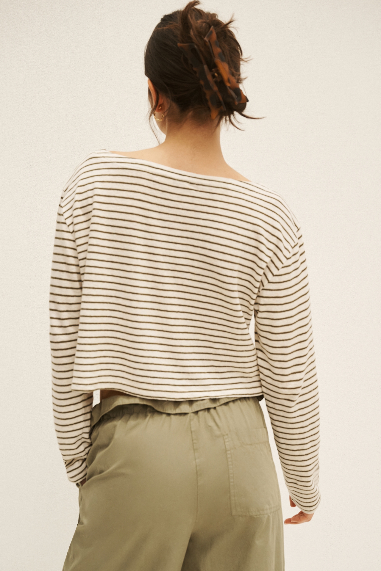 Stateside Boat-Neck Linen Top