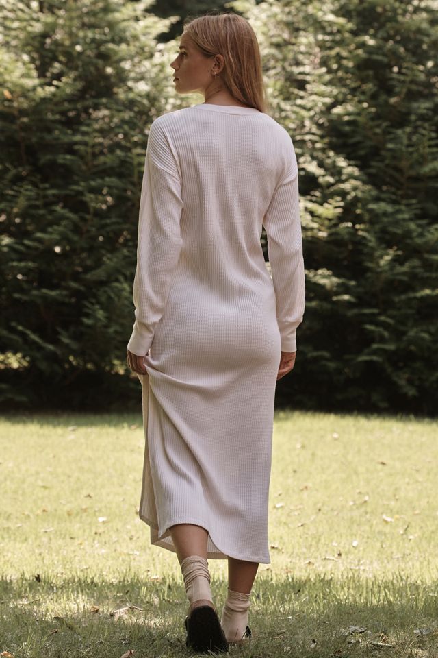 Stateside Long-Sleeve Thermal Midi Dress #1