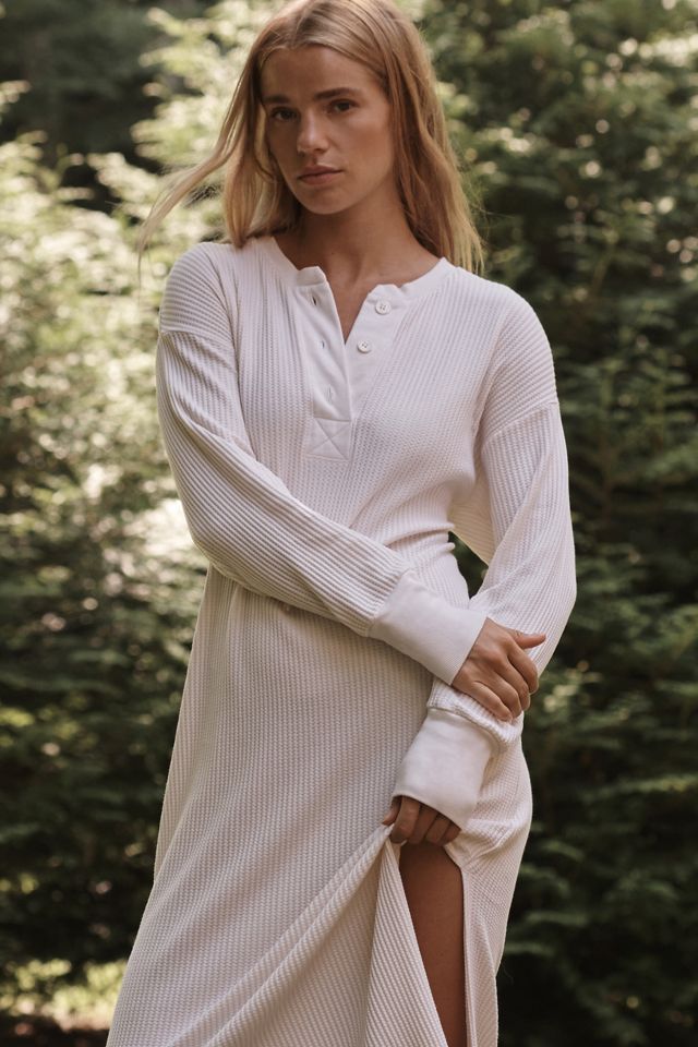 Stateside Long-Sleeve Thermal Midi Dress #3