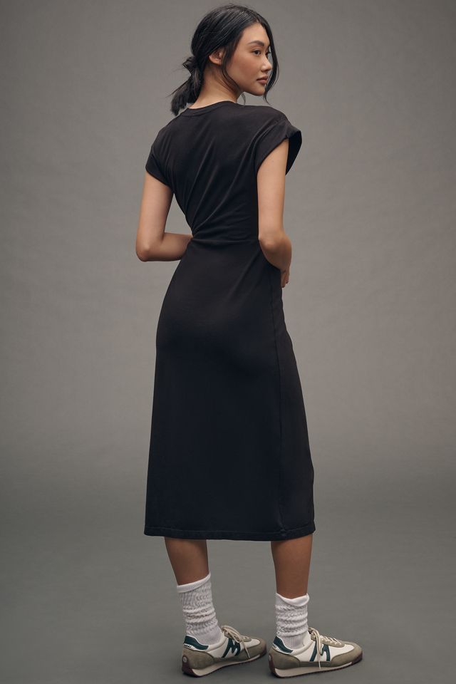 Stateside Short-Sleeve Cloud Jersey Midi Dress #1