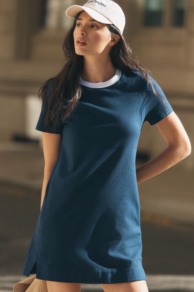 Stateside Short-Sleeve Ponte Mini Dress #1