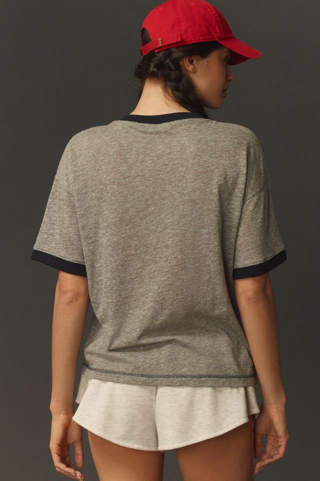 Stateside Graphic Boyfriend Ringer Tee #1