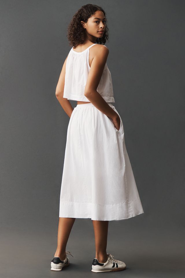 Stateside Voile Ribbed A-Line Midi Skirt #2