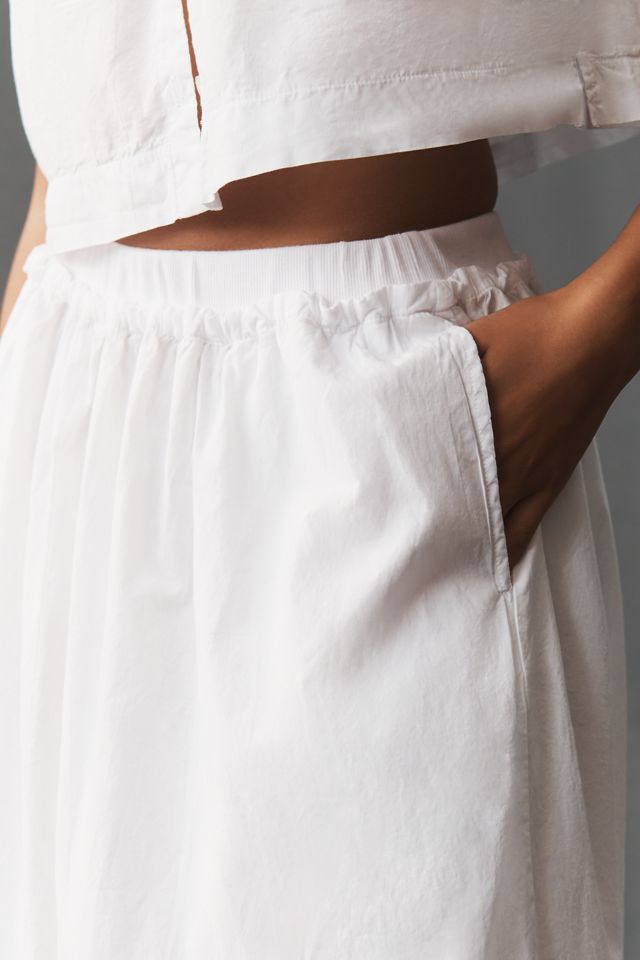 Stateside Voile Ribbed A-Line Midi Skirt #3