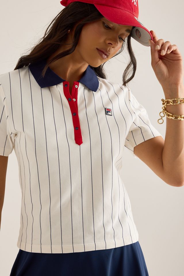 FILA Bai Stripe Polo Shirt #4