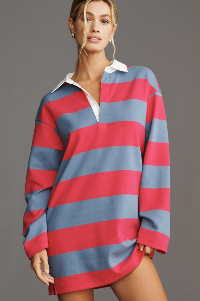 DOLAN Long-Sleeve Rugby Mini Dress #5