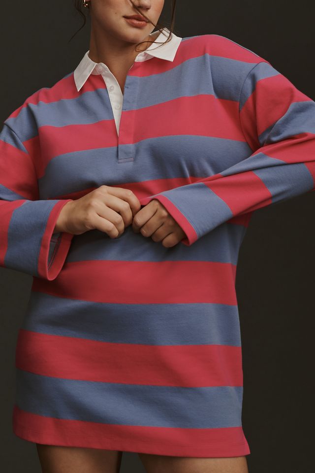DOLAN Long-Sleeve Rugby Mini Dress #7