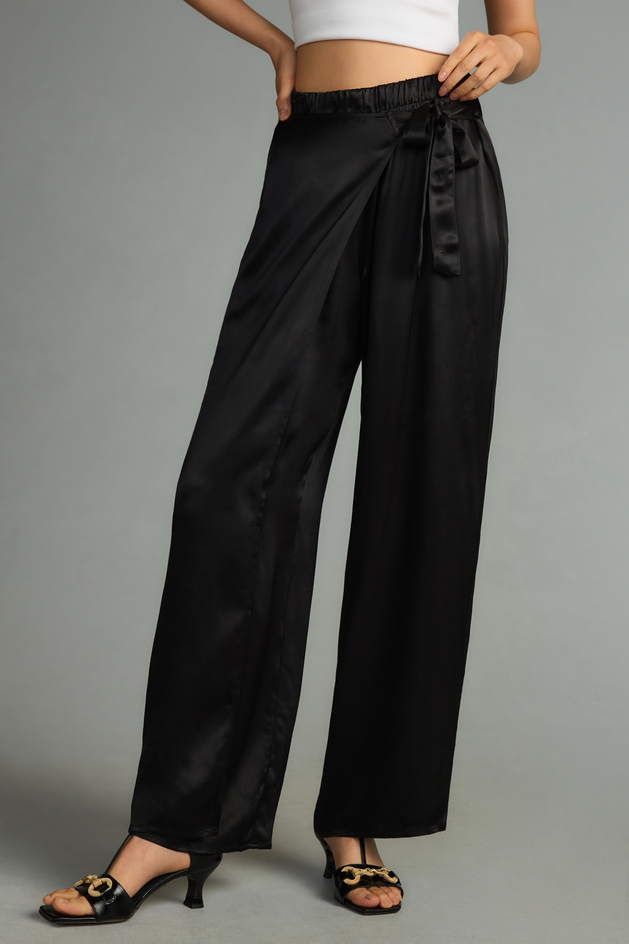 Nation LTD Donatella Satin Wrap Pants