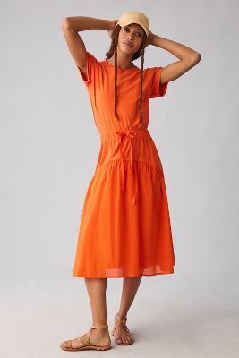 Nation Ltd Azalia T-shirt Dress In Orange