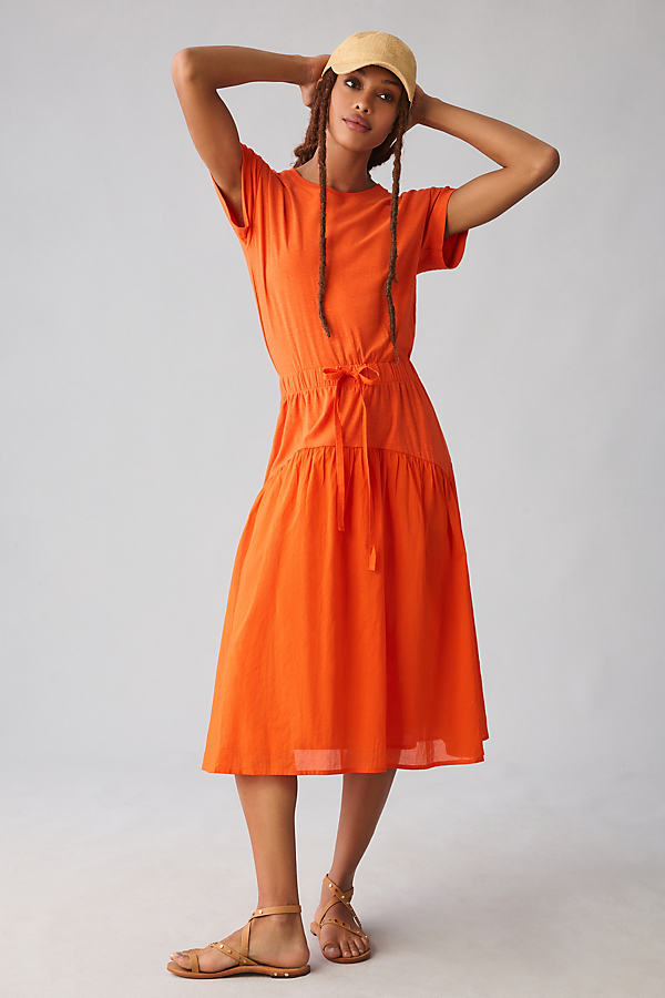 Nation Ltd Azalia T-shirt Dress In Orange