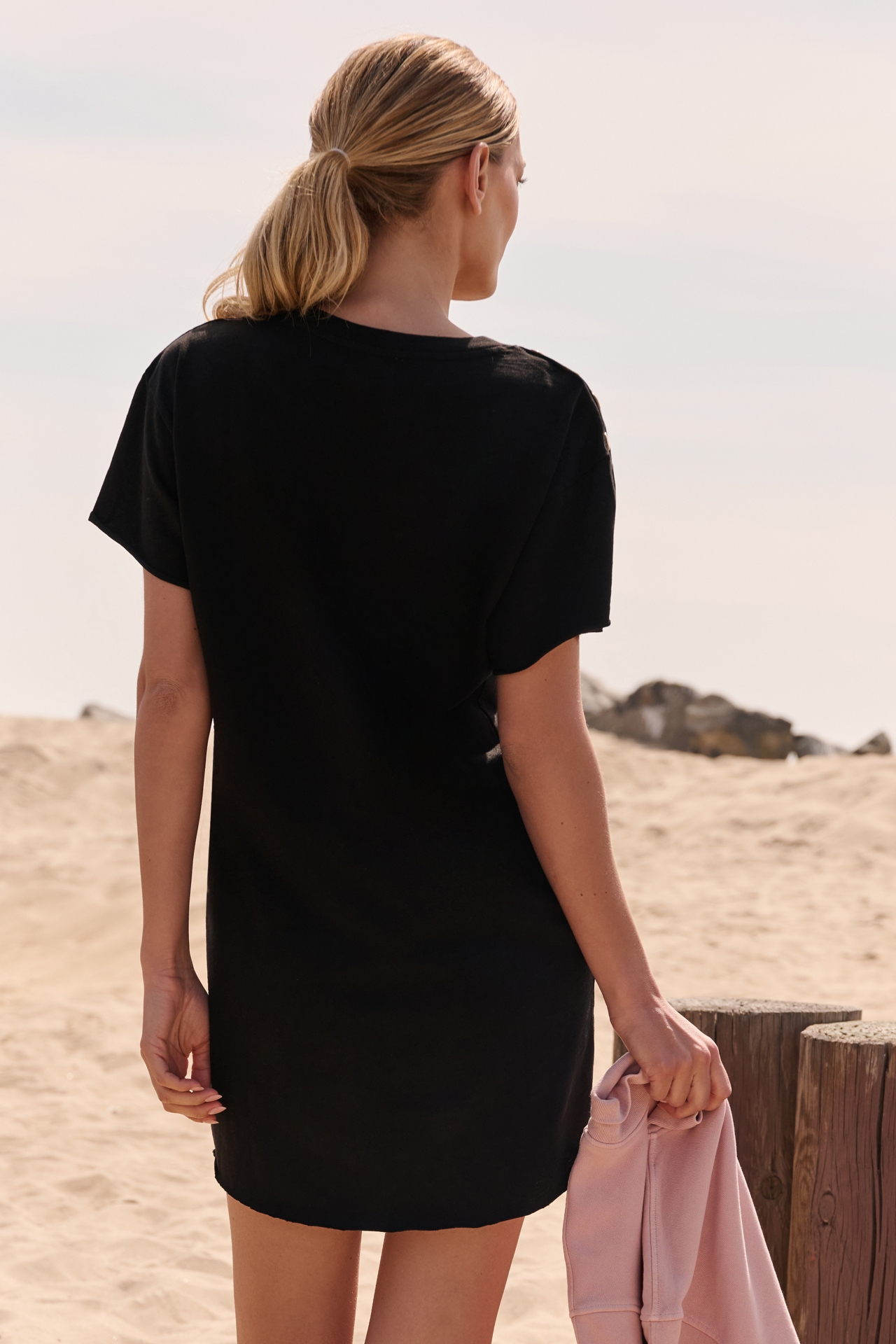 Nation Los Angeles Rowan Short-Sleeve T-Shirt Mini Dress