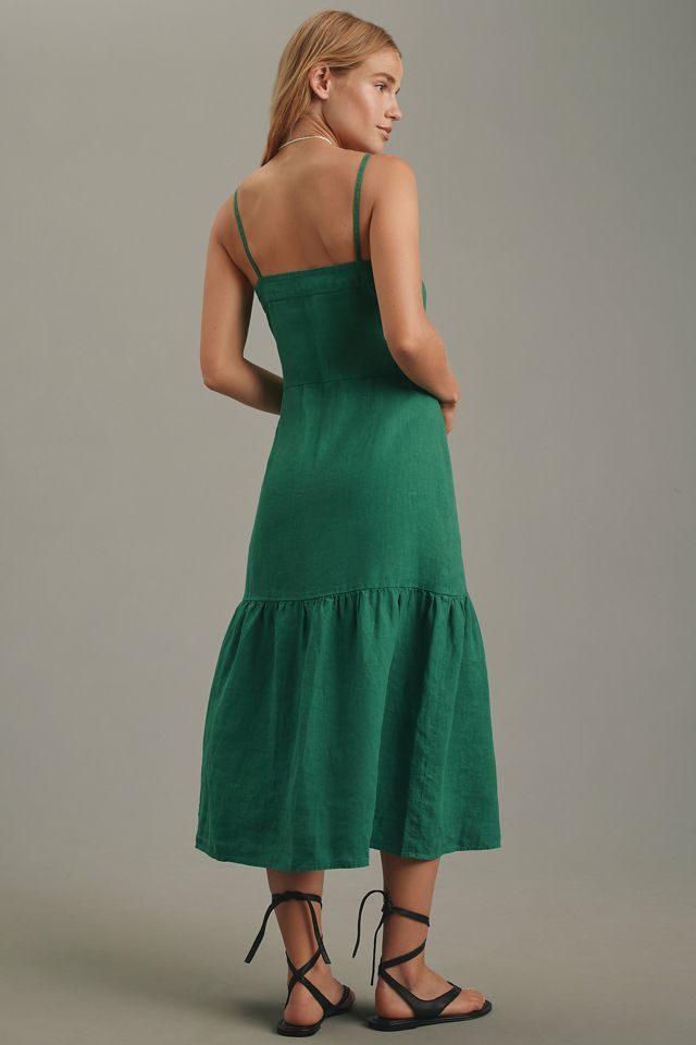 Nation Los Angeles Luciana Linen Midi Dress #1