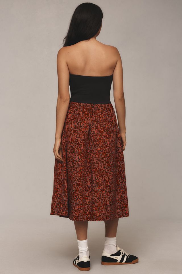 Nation Los Angeles Gabbriette Strapless Midi Dress #1