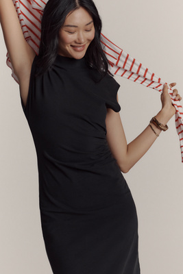 Shop Nation Ltd Marceline Midi Dress In Black