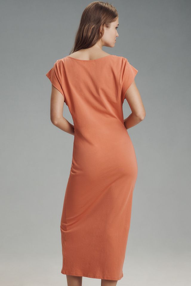 Nation Los Angeles Salma Boat-Neck Pleated Midi Dress #1
