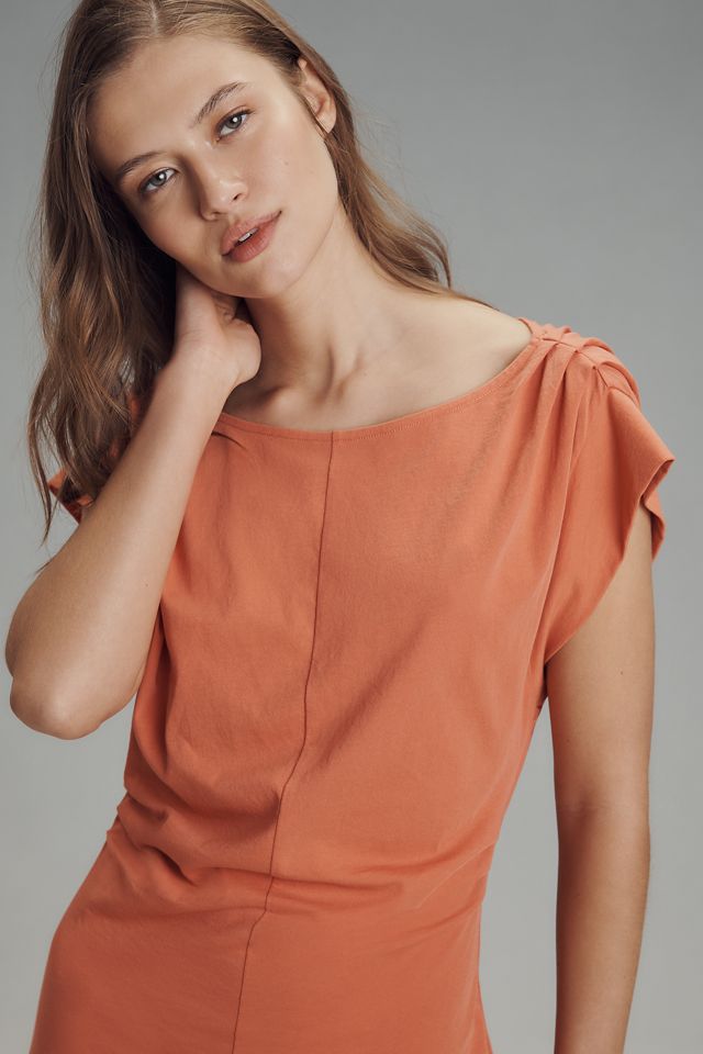 Nation Los Angeles Salma Boat-Neck Pleated Midi Dress #2
