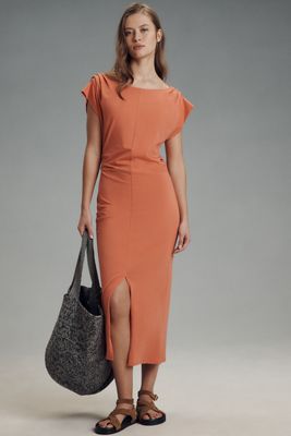 韓国 ワンピース [DEINET] MARGOT LONG TURTLE NECK DRESS Monki ribbed turtle neck mini dress with long split sleeves