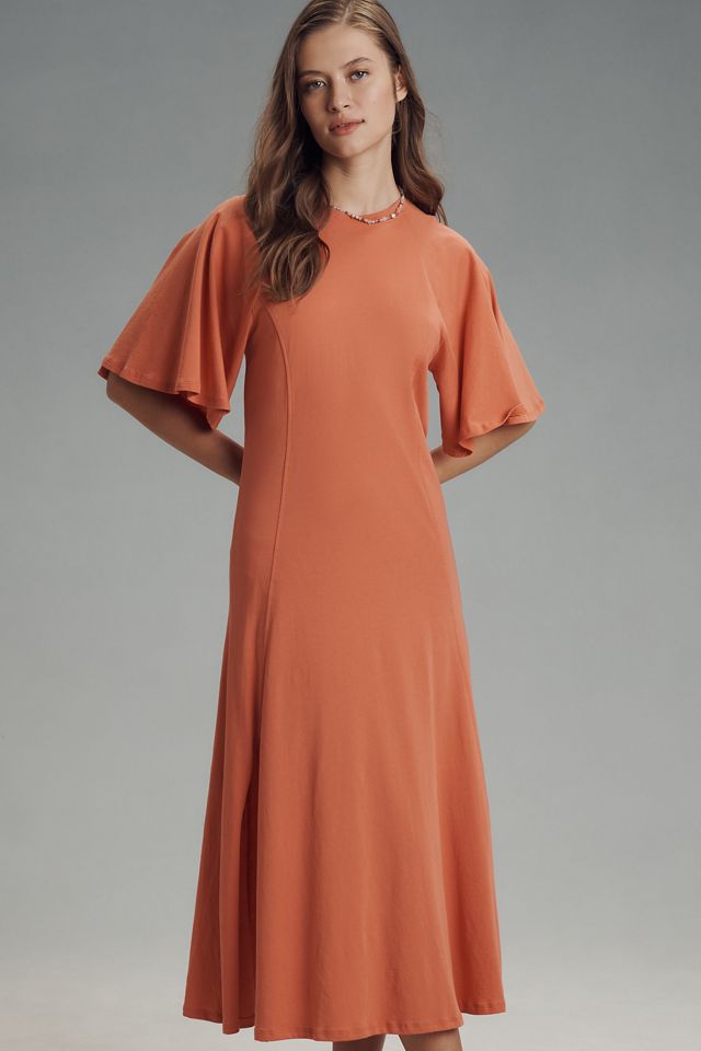 Nation Los Angeles Miley Short-Sleeve Raglan Midi Dress #2