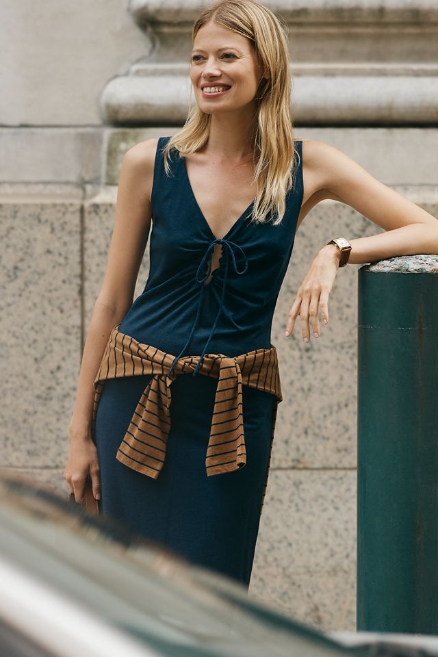Nation Los Angeles Gracie Sleeveless V-Neck Midi Dress #2