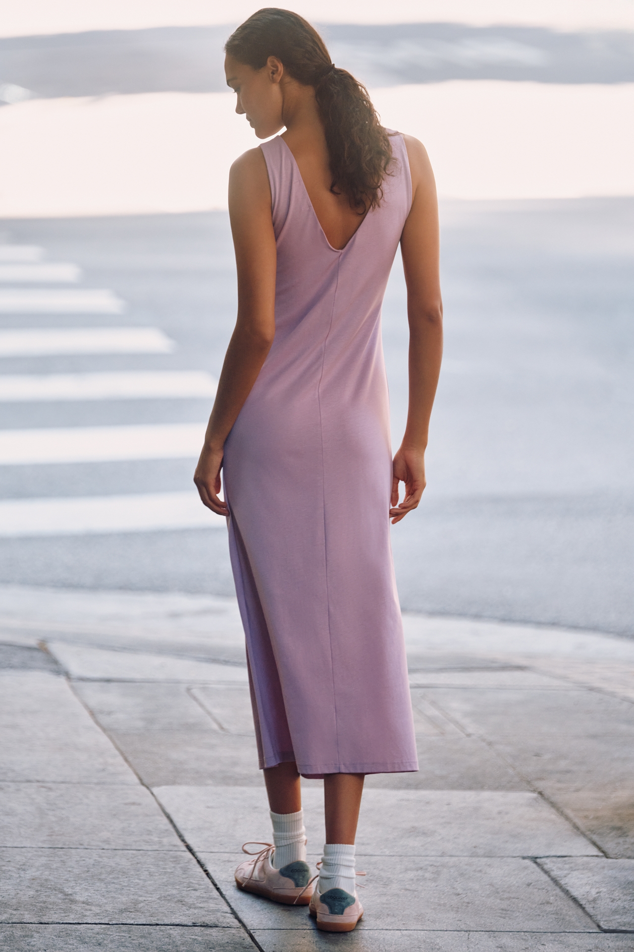Nation Los Angeles Gracie Sleeveless V-Neck Midi Dress