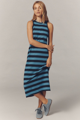 Nation Los Angeles Dani Patterned Sleeveless Crew-neck Midi Dress