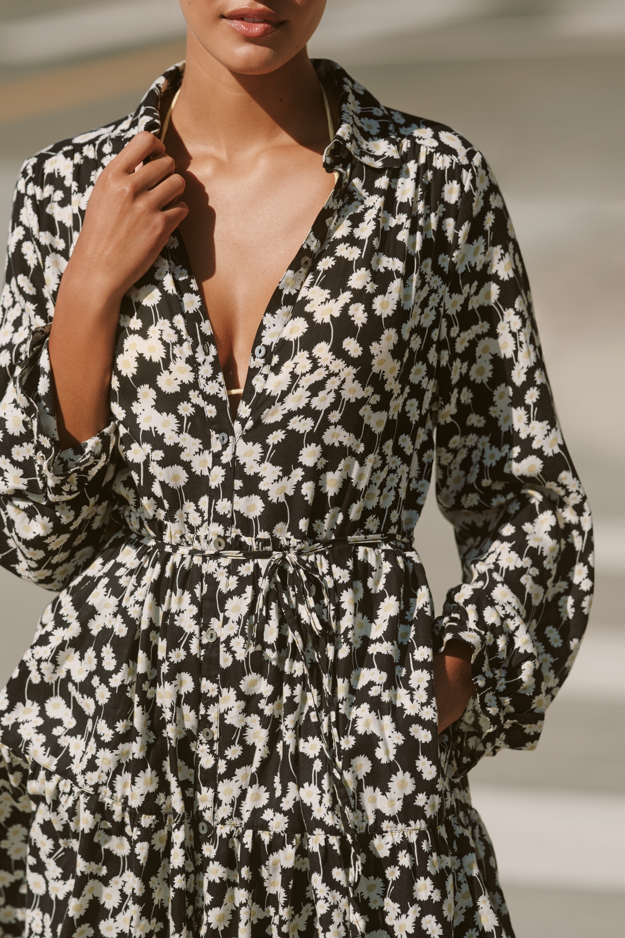 Nation Los Angeles Sabreena Long-Sleeve Mini Dress