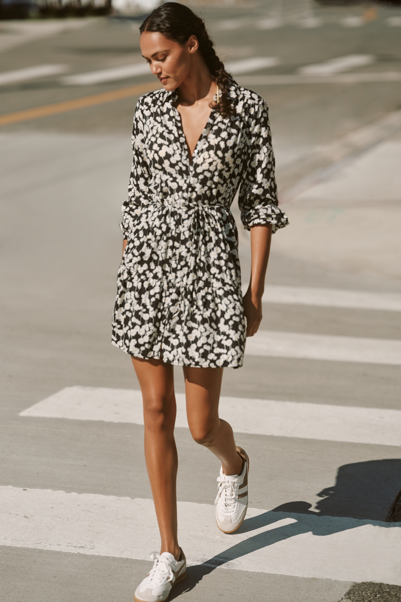 Nation Los Angeles Sabreena Long-Sleeve Mini Dress