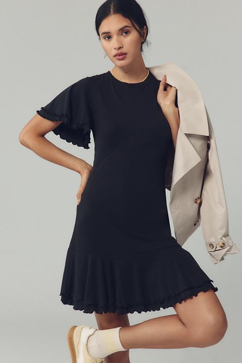 Nation Los Angeles Lizzy Short-Sleeve Mini Dress