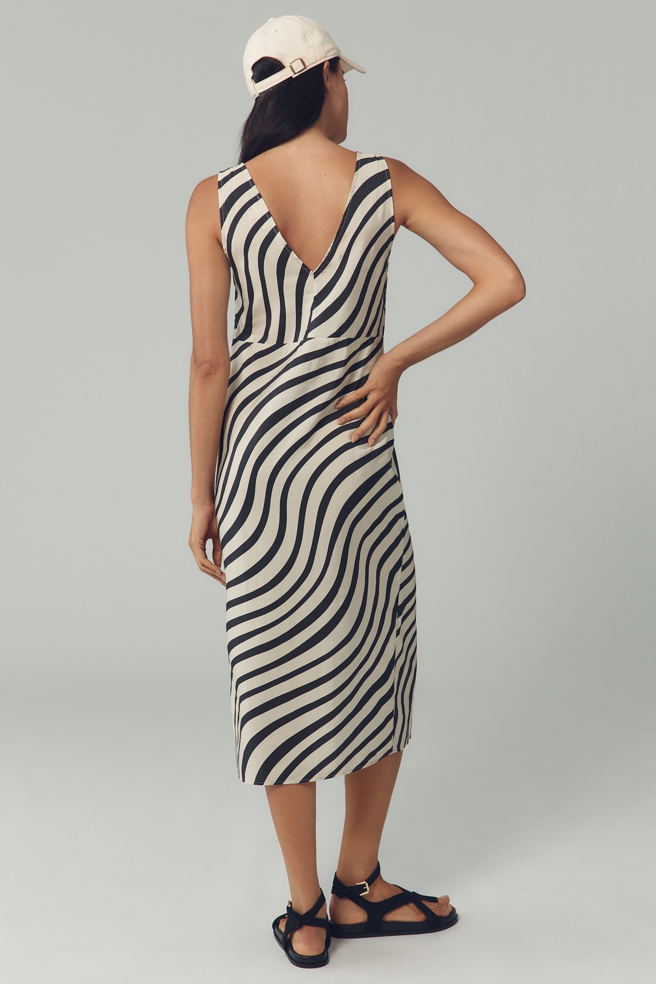 Nation Los Angeles Kimora Sleeveless V-Neck Midi Dress