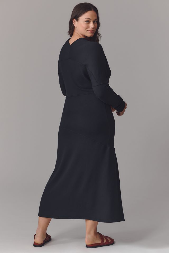 Daily Practice by Anthropologie Long-Sleeve V-Neck Dress | Anthropologie