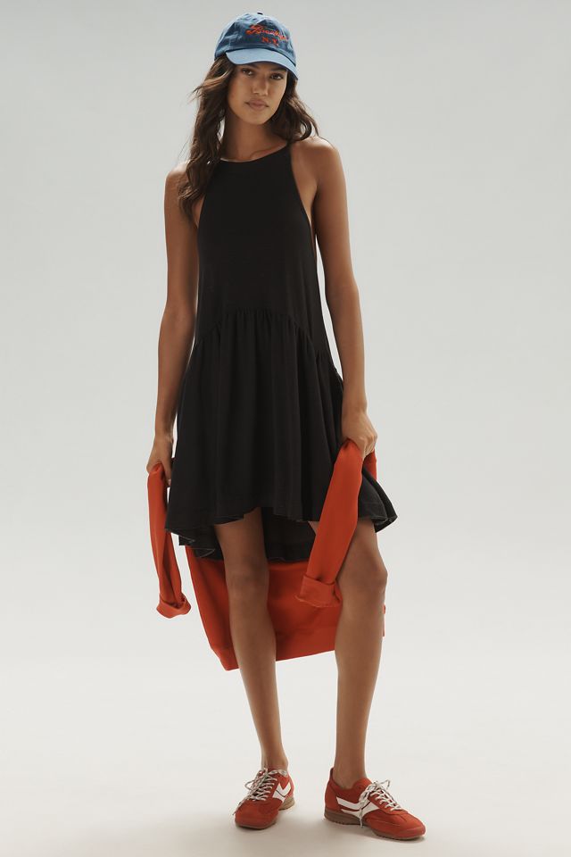 Daily Practice Sleeveless Flounce Drop-Waist Mini Dress #3