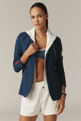 Tretorn x Anthropologie Single-Button Hoodie Blazer product page