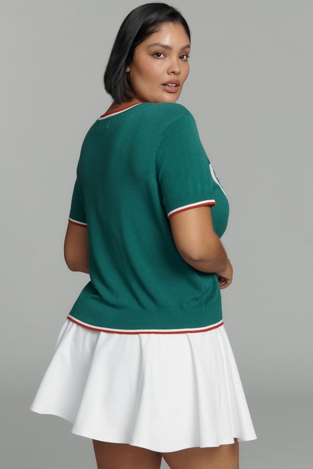 Tretorn x Anthropologie Knit Short-Sleeve Racquet Sweater #5