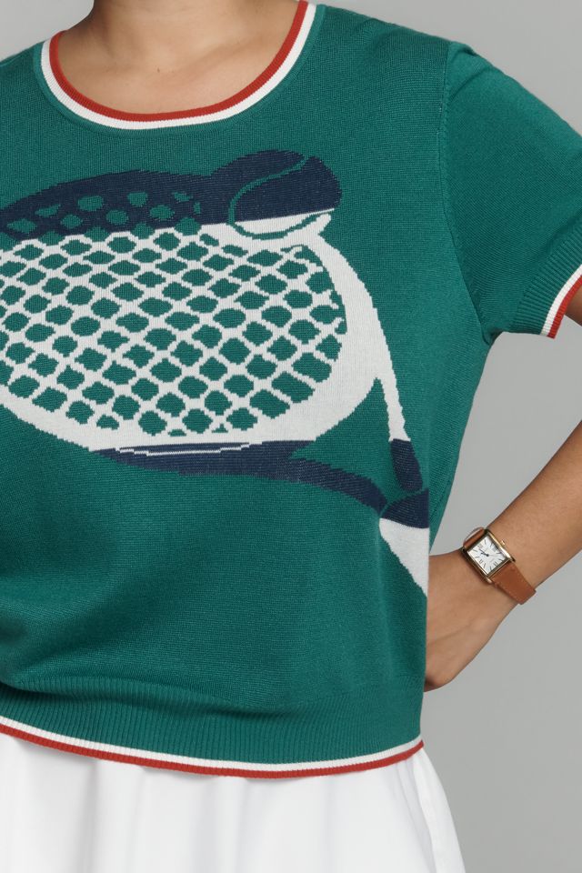 Tretorn x Anthropologie Knit Short-Sleeve Racquet Sweater #6