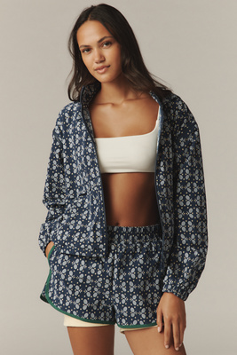 Tretorn X Anthropologie Printed Zip-up Hoodie