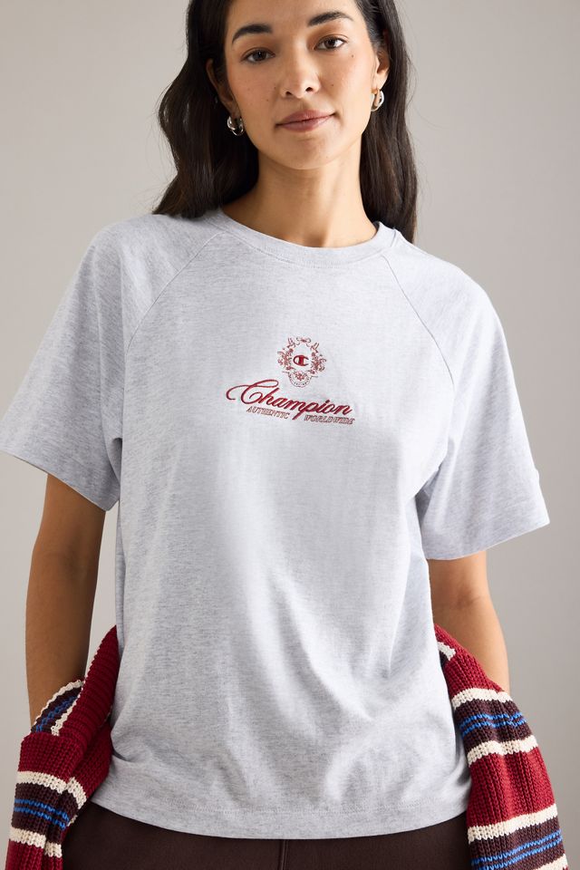 Champion Embroidered Raglan-Sleeve T-Shirt #4