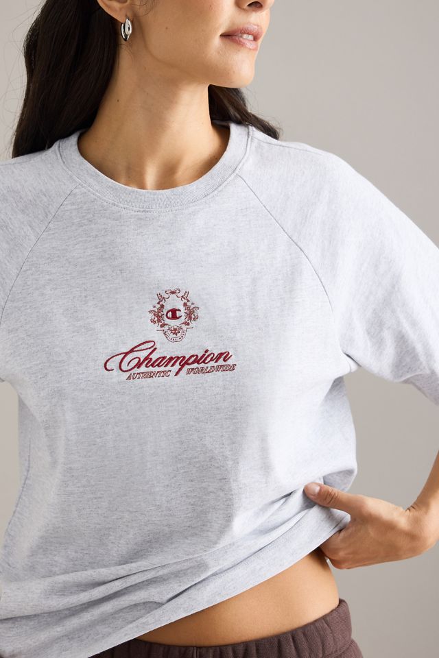 Champion Embroidered Raglan-Sleeve T-Shirt #5